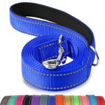 Joytale Dog Lead Strong, Double-Sided Reflective Dogs Leads with Soft Padded Handle for Training, Walking leash for Medium & Small Dogs, 1.5m x 2cm, Navy Blue