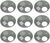 LepoHome 10PCS Bee Hive Nuc Box Entrance Gates, 4.84" Metal Beehive Entrance Disc, Round Rotatable Bee Entrance Doors for Beekeeping Equipment Beekeeper Tool