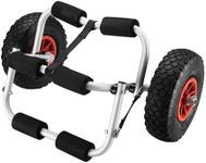 WilTec Foldable Alu transport cart up to 45 kg for boats, canoe or kayak
