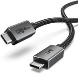 uni Thunderbolt 4 Cable 6FT, USB 4 Cable with 40Gbps 240W Fast Charging and 8K@60Hz Display, USB C Cable Compatible with Thunderbolt 4/3 Cable, iPhone 15 Pro/Max, MacBook Pro/Air, Samsung and More