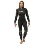 Cressi Fast 5 mm All-In-One Lady Drysuit, Black/Yellow, S