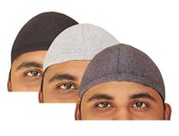 NARPAVI TRENDS Men's & Women's Cotton Helmet Cap (Pack of 3_Multicolor)