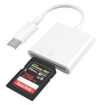 (Apple MFi Certified) iPhone 16 SD Card Reader, esbeecables USB C to SD Card Reader Trail Camera Viewer SD Memory Card Reader Adapter Plug and Play for iPhone 16/16Plus 15Pro iPad, MacBook, iMac