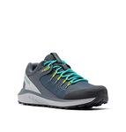 Columbia Trailstorm Waterproof Women's Low Rise Trekking and Hiking Shoes, Grey (Graphite x Dolphin), 5 UK