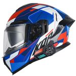 Motorcycle Modular Bluetooth Helmet,Flip Up Integrated Motorbike Helmet For Men Women With Double Visor Built-In Dual Speaker Full Face Helmet ECE Approved Noise Cancelling 9,M:57-58CM