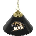 NCAA Western Michigan Broncos Single Shade Bar Lamp, 14-Inch