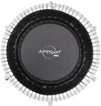 JumpSport 350 PRO Fitness Trampoline, Cardio Workout, No-Tip Arched Legs Home Gym Equipment with Adjustable Bungees & 60 Day Trial Video, 39", White