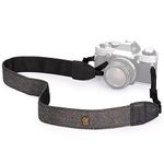 TARION Camera Strap DSLR Neck Strap Belt Vintage for All DSLR Camera Nikon Canon Sony Pentax Classic White and Black Weave