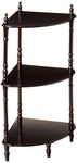 Frenchi Home Furnishing 3-Tier Corner Stand, Cherry