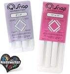 Q-Snap Set: 8 x 8 inch and 11 x 11 inch Frames Plus Decorative Needleworker Sticker