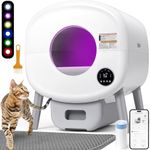 Automatic Cat Litter Box Self Cleaning for Multiple Cats – XL Smart Litter Box with App Control, Odor-Free Waste Disposal, Quiet Operation, Safety Sensors, Compatible with Clumping Litter