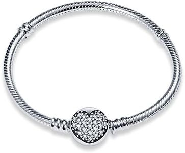 TINSLO Moments-Bracciale Donna Argento 925 Braccialetto Snake Bracciali Gioielli Regalo Natale Compleanno Festa Della Mamma per Moglie Amiche Amica CMB051