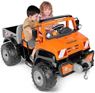 Peg Perego Taurus Utility Truck Elettrico Cavalcablile per Bambini dai 3 Anni, Camion Elettrico con Cassone Ribaltabile, Batteria Ricaricabile da 12V, Motore 350W, Luci e Suoni, 2 Marce
