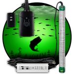 Green Blob Outdoors Jumbo BLOB 30000 Lumen (Green) 600 LED Underwater Fishing Light 110 Volt AC with 3 Prong Plug Includes Timer w/Photocell, Night Fishing, Fresh & Saltwater, 30ft Power Cord