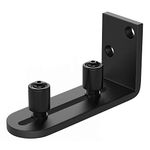 WINSOON New Sliding Barn Door Floor Guides,Sliding Barn Door Hardware,Adjustable Rollers Wall Mount Guide,Carbon Steel Barn Door Floor Guide for Bypass Doors,Easy to Install-Sturdy and Durable (1)