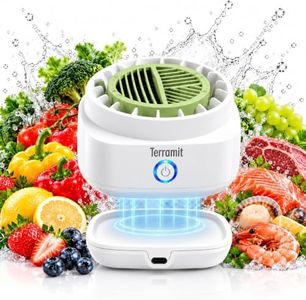 Fruit and Vegetable Washing Machine, 2026 Pure Titanium Hydroxy Ion Produce Fruit Cleaner Device with Cyclone Vortex Cleaning, IPX7 Waterproof Wireless Vegetable Purifier for Kitchen
