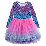 VIKITA Kids Girl Longsleeve Casual Winter Tutu Party Dress for Children 2-8 Years LH4594-4T