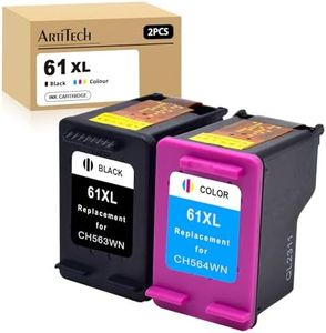 Artitech 61XL Ink Cartridges for HP 61 XL Compatible for HP Deskjet 1000 1010 1015 1050 1510 2000 2050 2510 3000 3050 3060 3510 Envy 4500 4509 5530 Officejet 2620 4630 4639 Printer （Black & Color）