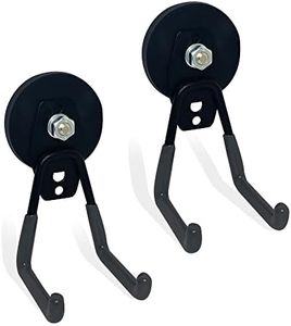 TSUYA Strong Magnetic Hooks, 22Lbs Garage Magnet Hooks Utility Hooks Heavy Duty for Hanging Yard Tools Extension Hose Power Tools Workshop Organization Outdoor Indoor