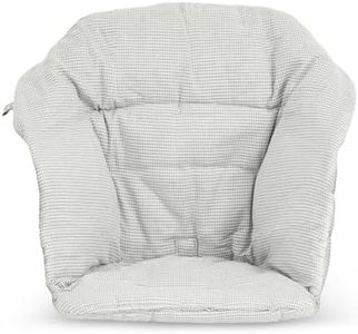 Stokke Clikk Cushion, Nordic Grey - Compatible with Stokke Clikk High Chair - Provides Support for Babies - Made with Organic Cotton - Reversible & Machine Washable - Best for Ages 6-36 Months