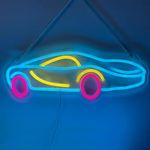 Cool Car Neon Signs, LED Dimmable Neon Lamps for Wall Night Light USB Powered Neon Lights, Decor Room Home Bedroom Party Holiday Birthday Xmas Gift to Friends Boys Girld Kids