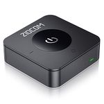 ZIOCOM Bluetooth 5.0 Transmitter Receiver, 2-in-1 Wireless Audio Adapter for TV/PC/ MP3/ Speaker/Home Stereo (Optical, 3.5mm Aux, RCA), Pairs 2 Devices Simultaneously