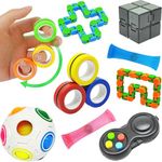 8 Pack Sensory Fidget Toys Set for Kids Adults,It Relieves Stress and Anxiety Sensory Fidget Toy for Children Girls Adults, Autism ADHD Classroom Prizes Birthday Party Favor Pinata Goodie Bag Fillers