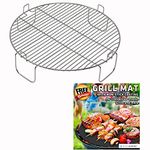 3 inch Stainless Steel Grill Rack Compatible with NuWave Oven PRO PLUS and ELITE Models | Reversible 1 inch Grate Accessory for Cooking or Cooling in Kitchen Infrared Convection Ovens | by INFRAOVENS