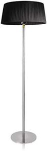 Firefly 2.1KW Freestanding Outdoor Indoor Patio Heater with Black Lampshade, Stainless Steel Stand and Base