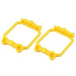 uxcell ADM CPU Fan Retainer Bracket Base 2pcs Yellow for AM2 AM3 FM1 FM2 FM2+