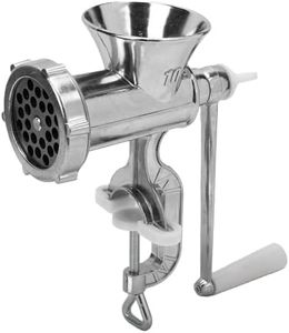 Luocute Manual Meat Grinder, Aluminum Alloy Heavy Duty Meat Mincer, for Home Kitchen Use Beef Chicken Nuts Garlic (No.10)