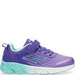 Saucony Girl's Wind A/C Sneaker, Purple, 11 Little Kid