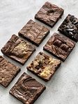 Northern Brownies - 8 Brownies Mixed Box - Flavours Include Caramel Cookie Dough, Salted Caramel, Chocolate Orange and 5 More!