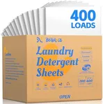 Laundry Detergent Sheets - Laundry Sheets, 400 Loads, Eco-Friendly, Plastic-Free, Fresh Linen Scent, Space Saving, Fast Dissolve & Hypoallergenic