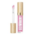 Revlon Super Lustrous Glimmer Gloss – Hydrating & Plumping Lip Gloss with Plant-Based Glitter, 3D Shimmer, 39% Hydration Boost & Oversized Applicator, Pink Prisma