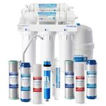 PureDrop RTW5 Under Sink 5 Stage Reverse Osmosis Drinking Water Filtration System with Extra Pre-Filter Set, Factory Outlet