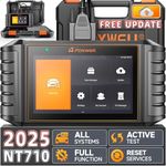 FOXWELL NT710 Scanner fit for Ford/Lincoln/Mercury, Full System Bidirectional Diagnostic Scan Tool, All Reset Services with Oil/TPMS/TPS/EPB/SAS/SRS Transmission, Auto VIN, Lifetime Free Update