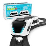 intelino J-1 Smart Train Starter Set - Robot Toy Train That Teaches Coding Through Play - Wooden Train Set Compatible - Works Screen-Free and App-Connected - Ages 3+