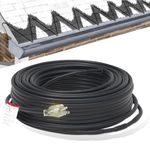 HEATIT 50FT Heat Tape for Water Pipes Roof and Gutters Heating Cable with 10ft Lighted Plug