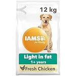 IAMS Low Fat Complete Dry Dog Food for Adult and Senior Dogs with Chicken 12 kg (Pack of 1)