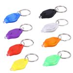 8 Pack Mini Torch Keyring, Portable Cob Keychain Work Light, Ultra Bright Battery Powered Key Chain Light, Multifunctional Keychain Emergency Light for Outdoor Camping Hiking