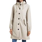 YFFUSHI Women Waterproof Long Sleeves Jacket Ladies Windproof Lightweight Trench Raincoat