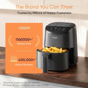 COSORI 2L Air Fryer – Compact Black Healthy Cooker