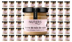 THE NUTLERS 100% Pure & Natural Cashew Butter, made with Greek cashews, No added salt, sugar or preservatives 60 Pack (60 x 30 g Jars)