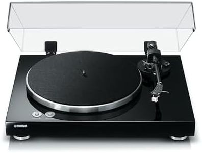 Yamaha TT-S303 - Tocadiscos Tradicional con tracción de Correa y Brazo Recto, preamplificador de Fono y Cabezal Integrados