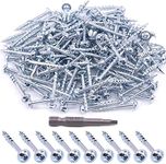 Glarks 260Pcs Pocket Hole Screw Set