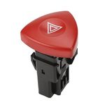 ESMUSSSEIN Hazard Warning Switch Button Triangle Replacement Hazard Warning Light Switch Button 8200442724 for Trafic Espace MK4 Laguna MK2 MK3 Vivaro Vel