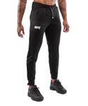 Venum Men's UFC Authentic Fight Night Walkout Trousers Sweatpants, black, L