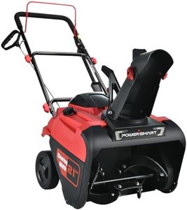 PowerSmart Single-Stage Gas Snow Blower with Electric Start, 21-Inch, 212cc 4-Stroke Engine, LED Light