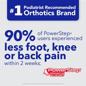 Powerstep Pinnacle Plus Orthotic Insoles – Arch Support Shoe Inserts